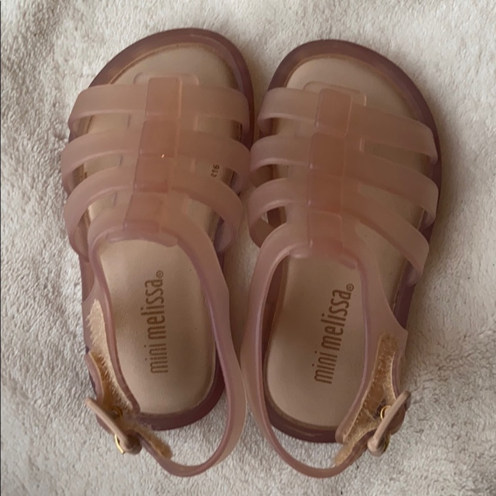 Excellent condition Mini Melissa sandals!